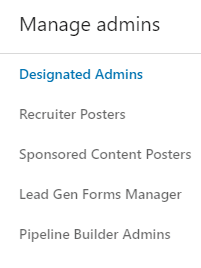 Lista ról administratorów strony firmowej na LinkedIn